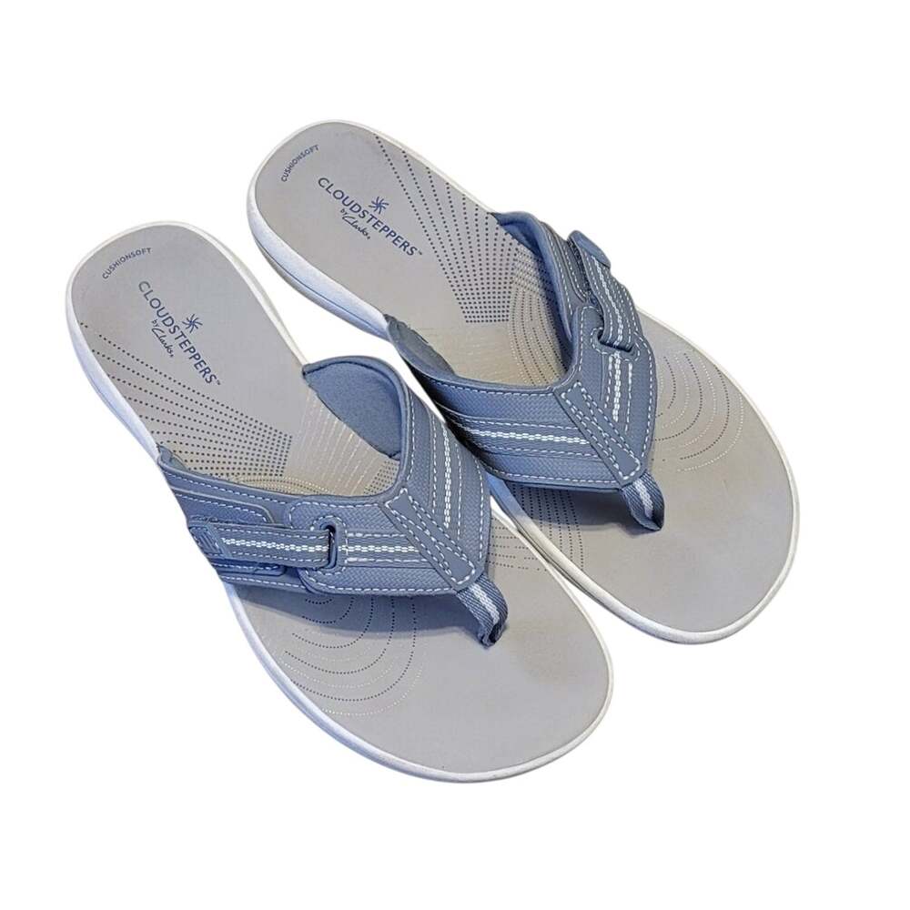 Clarks Cloudsteppers Brinkley Jazz Sandals Blue Size 9